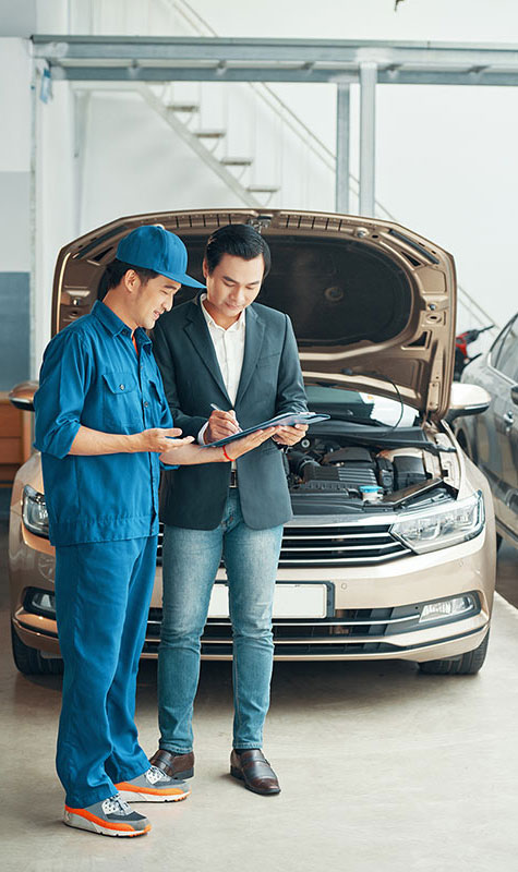car service client signing document JEFWKVS